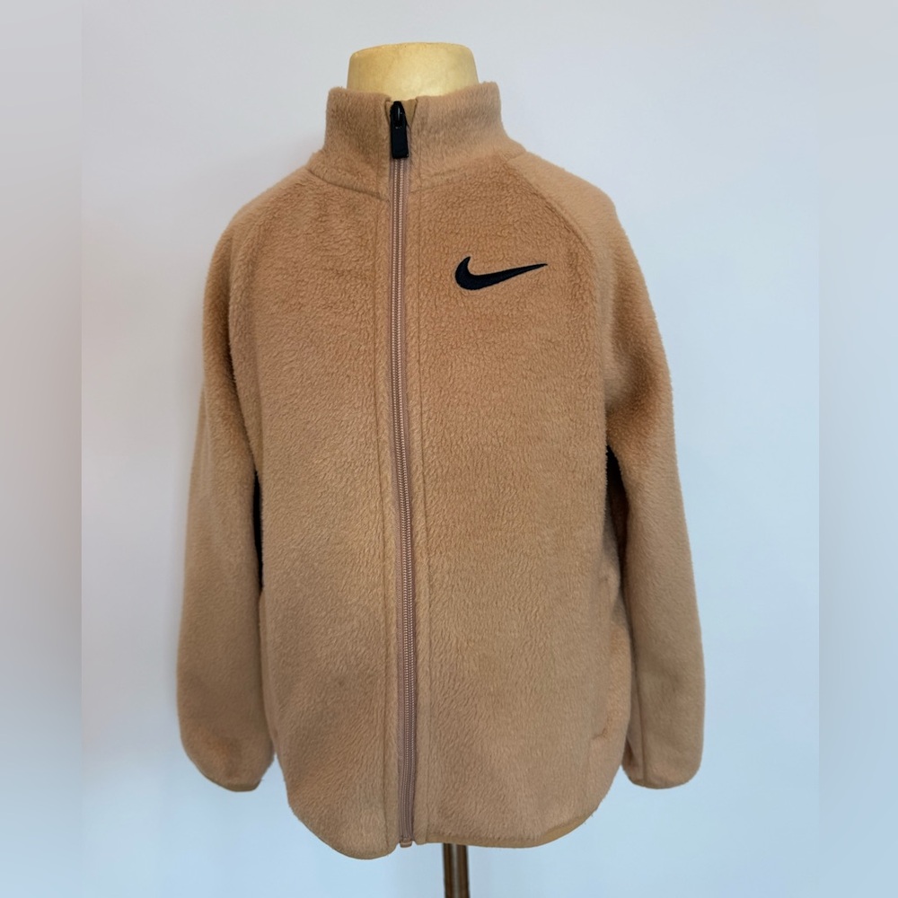 Nike Kids Tan Fleece Jacket Never Worn